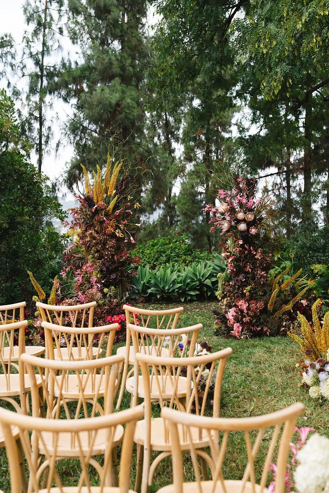 Ceremony floral design at Paramour Estate
